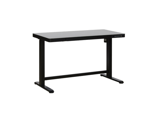 Kaufuniversum - CONTINI höhenverstellbarer Bürotisch 1.2x0.6m schwarz Glas Arbeitsfläche