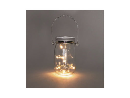 Kaufuniversum - dameco Solar Windlicht Klar mit Microlight 10 LED
