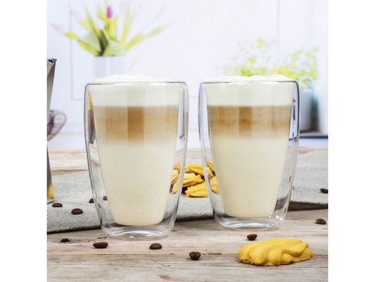 Kaufuniversum - FS-STAR FS Star Latte Macchiato-Glas 2er Set Doppelwandig