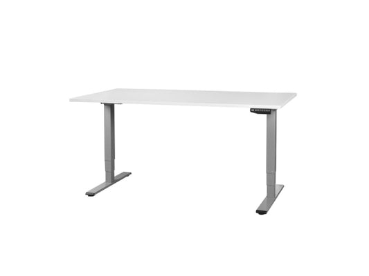 Kaufuniversum - Contini höhenverstellbarer Bürotisch 1.4x0.8m grau / Gestell grau RAL 7045