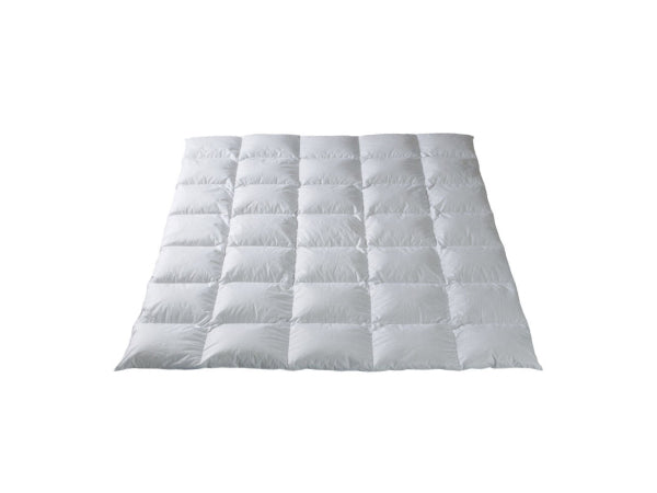 Kaufuniversum - DOR Ganzjahres Duvet - Batist (100% Baumwolle) -Neue, reine, grossflockige Gänsedaunen weiss