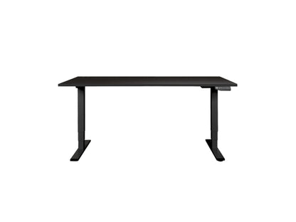 CONTINI höhenverstellbarer Bürotisch 1.8x0.8m schwarz / Gestell schwarz RAL 9005