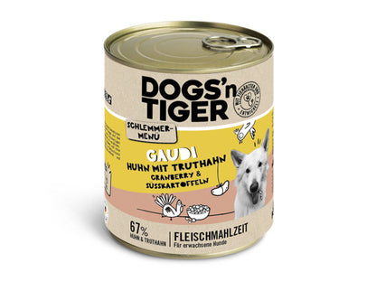 Dogs'n Tiger Schlemmermenü Hund Gaudi 800g