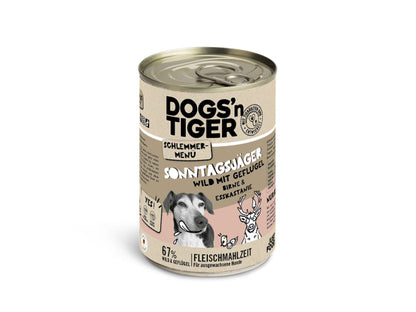 Dogs'n Tiger Schlemmermenü Hund Sonntagsjäger 400g