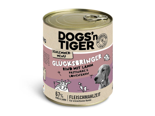 Kaufuniversum - Dogs'n Tiger Schlemmermenü Hund Glücksbringer 800g