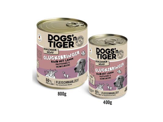 Dogs'n Tiger Schlemmermenü Hund Glücksbringer 800g