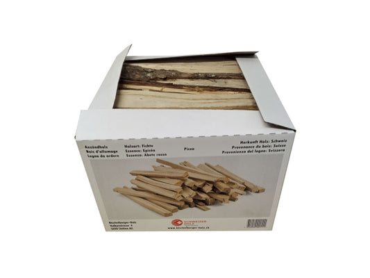 Kaufuniversum - Bischofberger Holz Bischofberger Schweizer Fichte Anzündholz 33cm/10kg