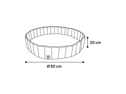 Flamingo Schwimmbad Splash rund Ø 80cm