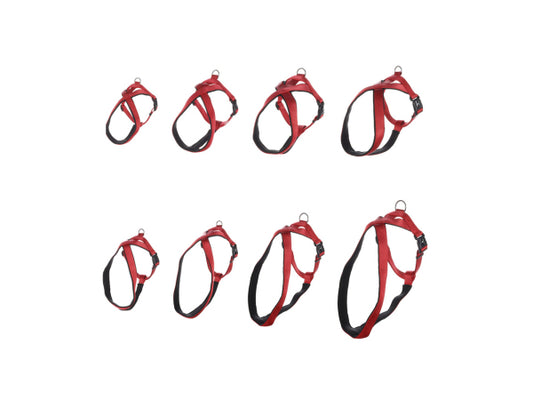 Flamingo Geschirr Nylon Abbi rot XXL