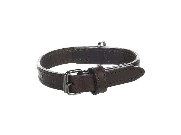 Kaufuniversum - Flamingo Halsband Leder Denver braun XS