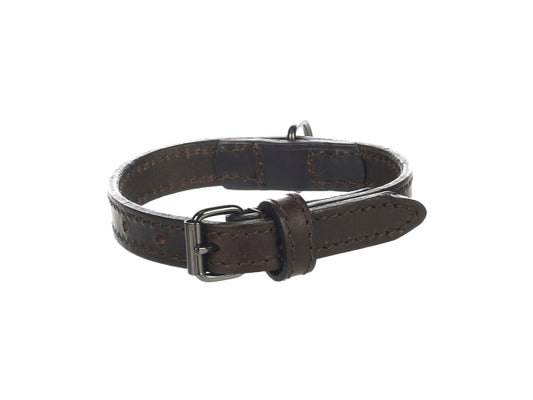 Kaufuniversum - Flamingo Halsband Leder Denver braun XS
