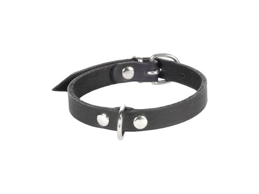 Kaufuniversum - Flamingo Halsband Leder Seattle schwarz M