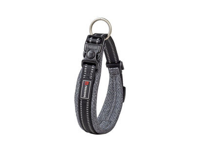 Freedog Halsband Nylon Shiva grau L