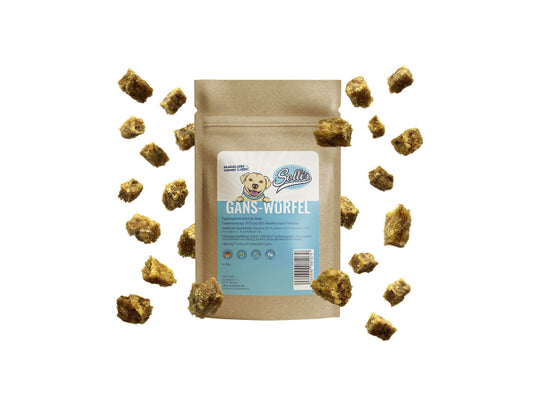 Kaufuniversum - Sollis Solli's Snack Hund Mini-Fleischwürfel Gans 100g