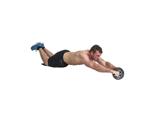 Tunturi Double Exercise Wheel Deluxe Ab Roller mit Matte