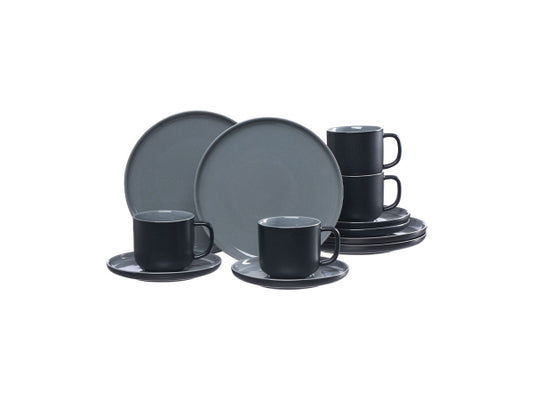 Kaufuniversum - Ritzenhoff & Breker Jasper Kaffeeservice 12-teilig schwarz