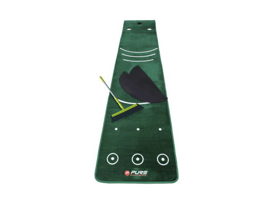 Kaufuniversum - PURE2improve Puttingmatte mit Besen 70x335cm