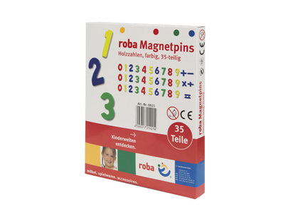 roba Holzmagnetzahlen 35-teilig