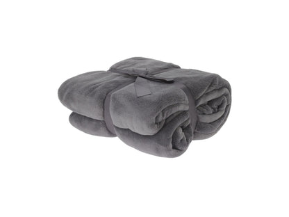 FS-STAR Fleece Decke 180x230cm grau