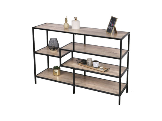 Kaufuniversum - Urban Living Regal schwarzes Metall mit Holz