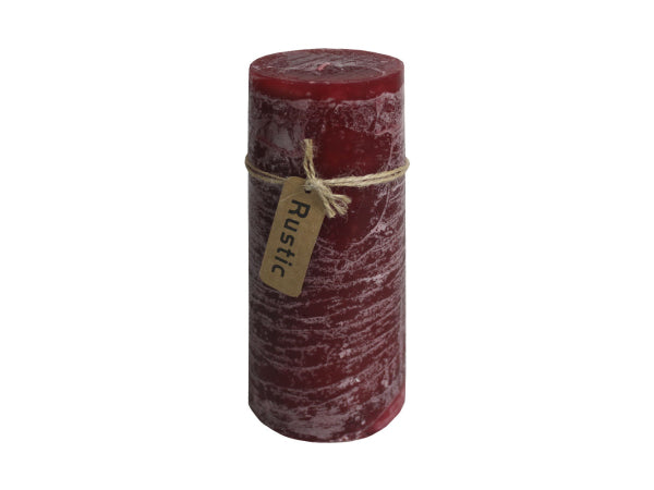 Kaufuniversum - FS-STAR Kerze Rustic 7 x 18 cm bordeaux