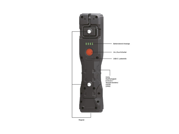 Kaufuniversum - PROJAHN POWER LED Akku Hand-Arbeitslampe PJ-HL1200 Wiederaufladbar