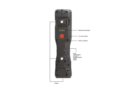 PROJAHN POWER LED Akku Hand-Arbeitslampe PJ-HL1200 Wiederaufladbar