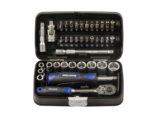 Kaufuniversum - PROJAHN 1/4" Mini Steckschlüssel- & Bit-Box38tlg.