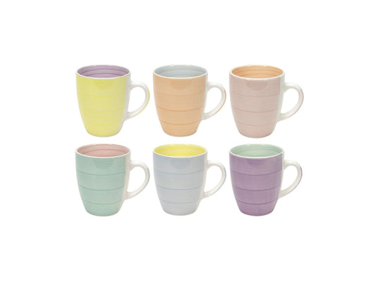 Kaufuniversum - Tavola Tasse 340ml Pastell 2-Ton 6 Stück assortiert