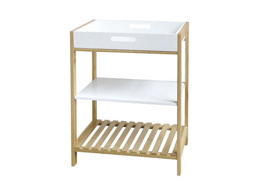 Kaufuniversum - FS-STAR Bambusregal mit Tablett 40x30x50cm