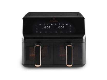 Berlinger Haus Doppel-Heissluftfritteuse 4.1L + 4.1L  Black Rose Collection