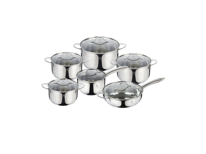 Berlinger Haus 12-teiliges Kochgeschirr-Set Silver Jewellery Collection