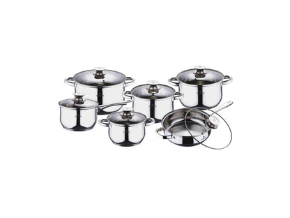 Blaumann 12-teiliges Topfset Edelstahl Gourmet Line Shiny