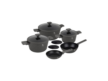 Berlinger Haus 10-teiliges Kochgeschirr-Set matt Anthracite Collection