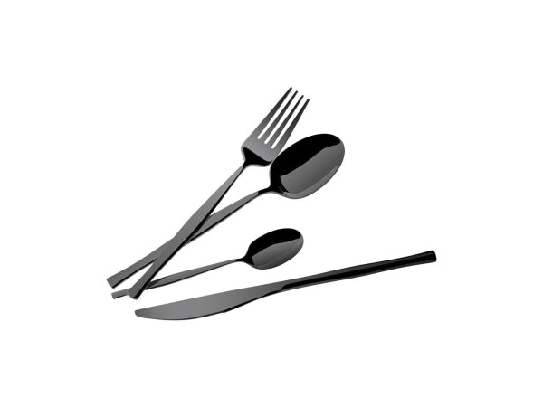Kaufuniversum - Berlinger Haus 24 teiliges Besteckset breit Matte Black Collection