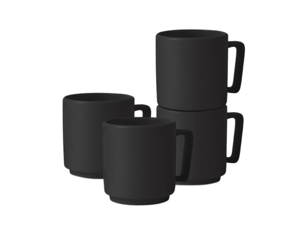 Kaufuniversum - Berlinger Haus Tassenset 4 Stk. 300ml Matte Black Collection