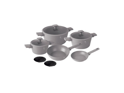 Berlinger Haus 10-teiliges Kochgeschirr-Set matt Taupe Collection
