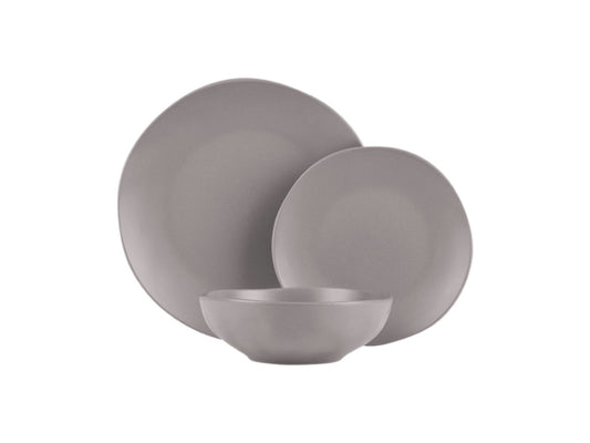 Kaufuniversum - Berlinger Haus 18-teiliges Tellerset matt Taupe Collection