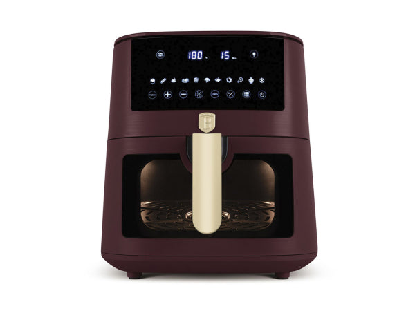 Kaufuniversum - Berlinger Haus Heissluftfritteuse 8L matt bordeaux Leonardo Collection