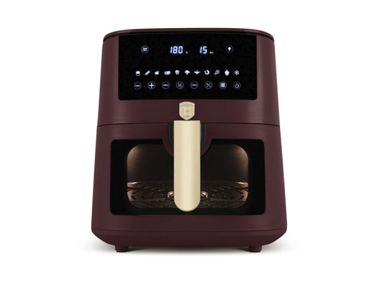 Kaufuniversum - Berlinger Haus Heissluftfritteuse 8L matt bordeaux Leonardo Collection