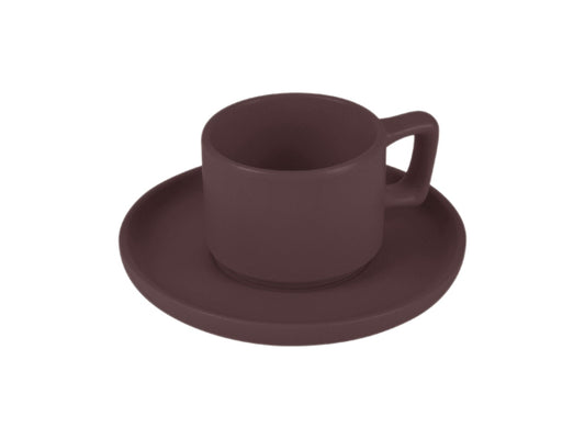 Kaufuniversum - Berlinger Haus Espressotassenset 4 Stk. 100ml matt bordeaux Leonardo Collection