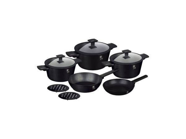 Kaufuniversum - Berlinger Haus 10-teiliges Kochgeschirr Set Matte Black Collection