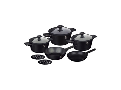 Berlinger Haus 10-teiliges Kochgeschirr Set Matte Black Collection