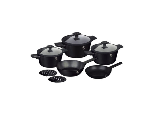 Kaufuniversum - Berlinger Haus 10-teiliges Kochgeschirr Set Matte Black Collection