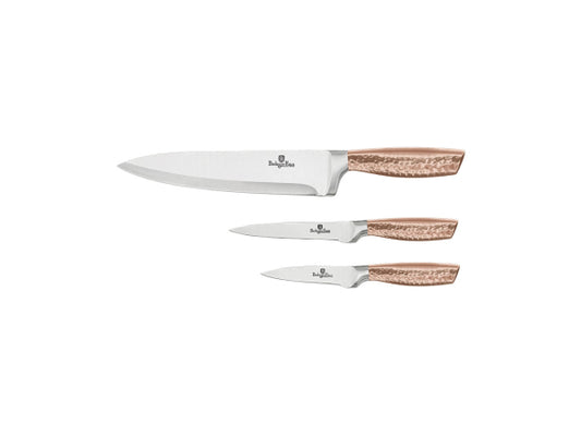 Kaufuniversum - Berlinger Haus 3 teiliges Messerset Rosegold Metallic Line