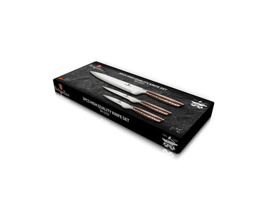 Berlinger Haus 3 teiliges Messerset Rosegold Metallic Line