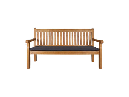 CONTINI 3er Sitzbank mit Kissen anthrazit Eucalyptus