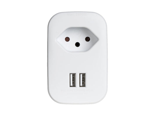 Kaufuniversum - Ekström Steckdosenadapter mit USB-Ladeanschluss weiss