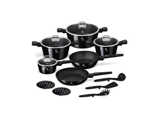 Kaufuniversum - Berlinger Haus 15-teiliges Kochgeschirr-Set Black Vantage Collection