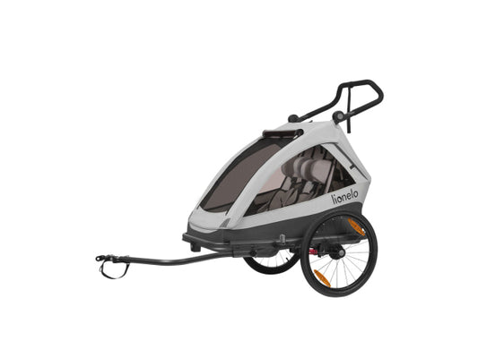 Kaufuniversum - Lionelo Fahrradanhänger Cama Grey Stone mit Kinderwagenfunktion